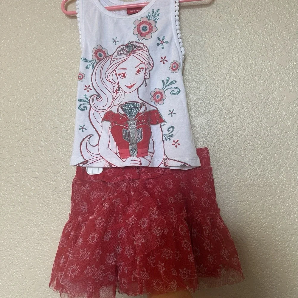 Toddler Girls Elena Of Avalor Disney Two Piece Set Skirt Sleeveless Shirt 3T